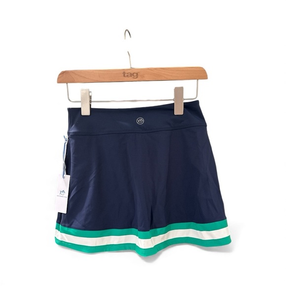Southern Tide blue, green and white tennis/golf skort with Ralyee matching top. - Picture 4 of 10